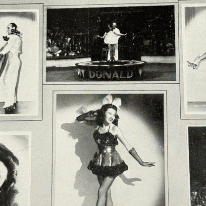 Vintage Rollerskating Roller Skate Act Donald Roller Skating Sensation Flyer