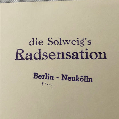 Circus Clown Performer on Mini Bicycle Bike Photograph Photo Berlin Germany