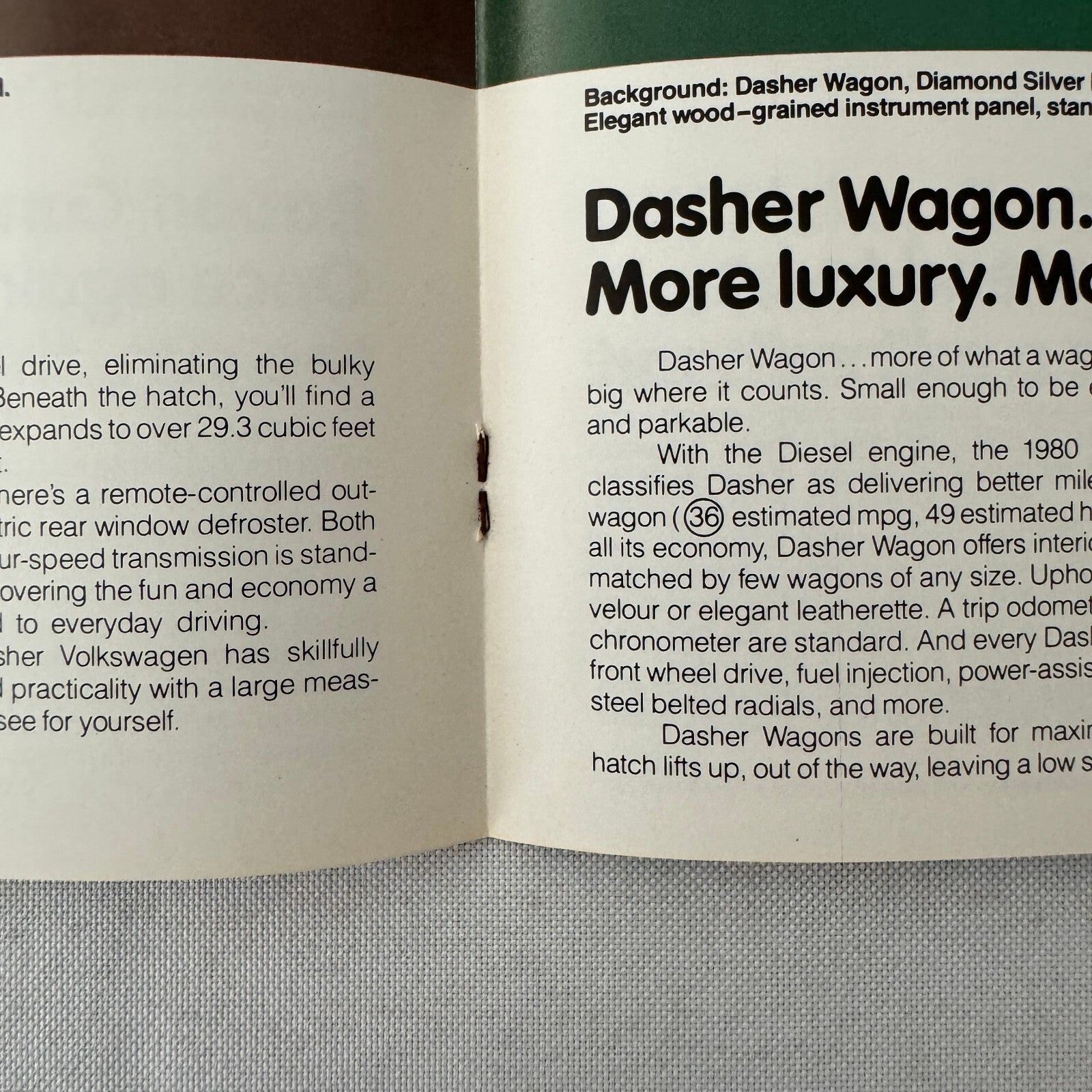 1981 Volkswagen VW Car Sales Brochure Catalog Vanagon Camper Jetta Scirocco +