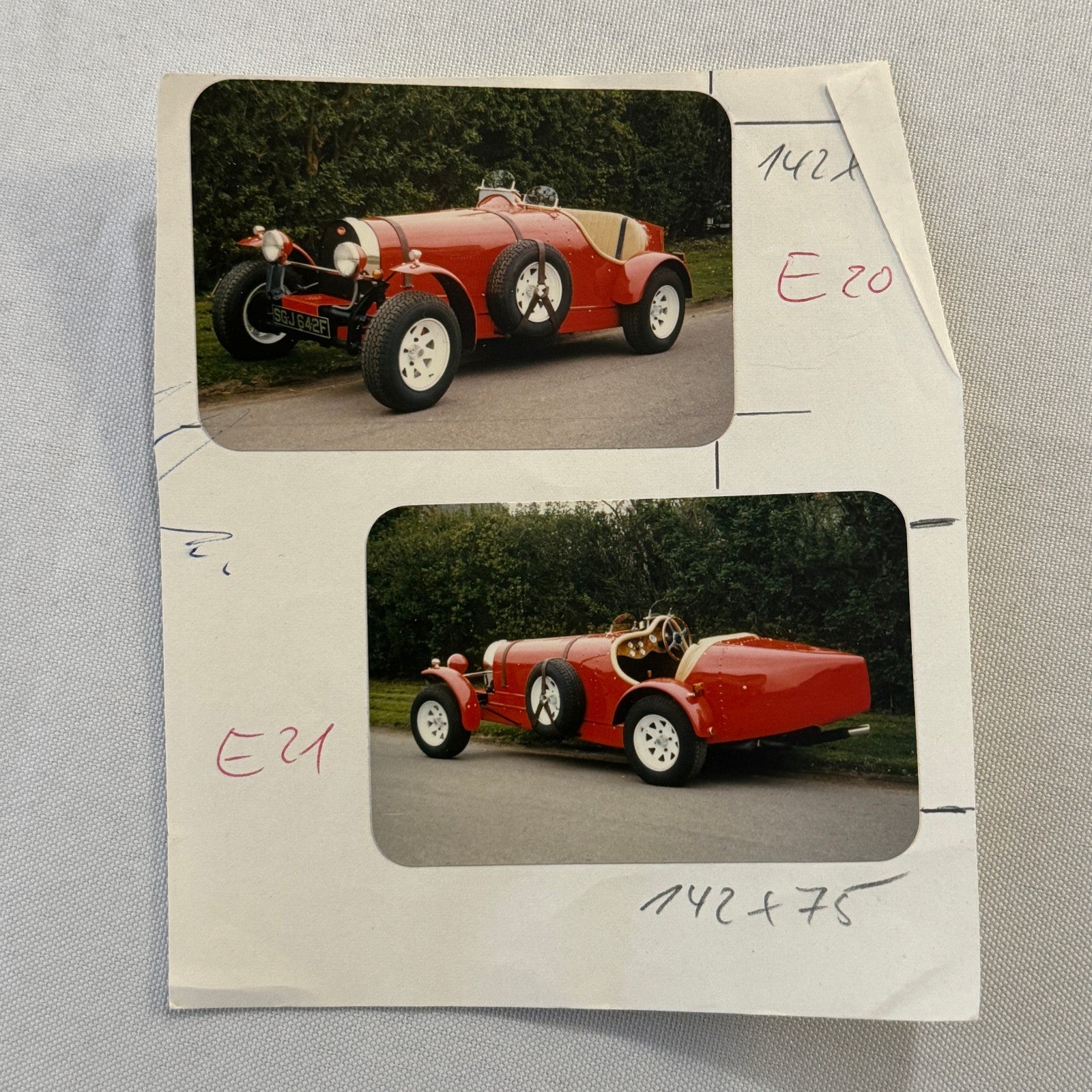 Bugatti Kit Car Replica Volkswagen VW Based Photo Photograph Print Lot 4 Vintage
