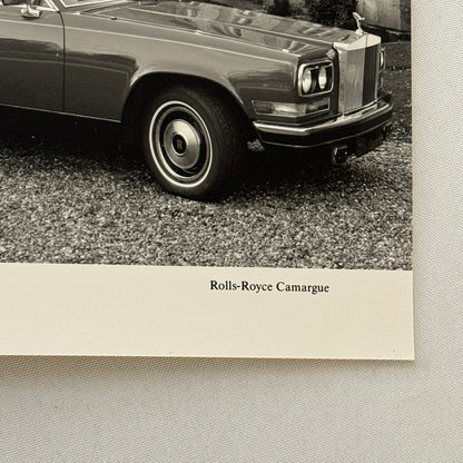 Vintage Rolls Royce Camargue Car Factory Press Photo Photograph Print