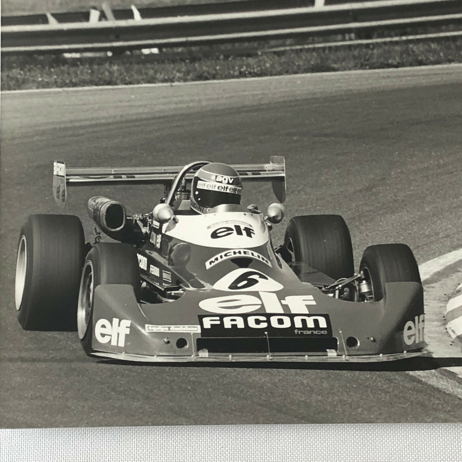 Vintage 1976 Formula 2 F2 Nogaro Grand Prix Racing Photo Photograph ELF Renault