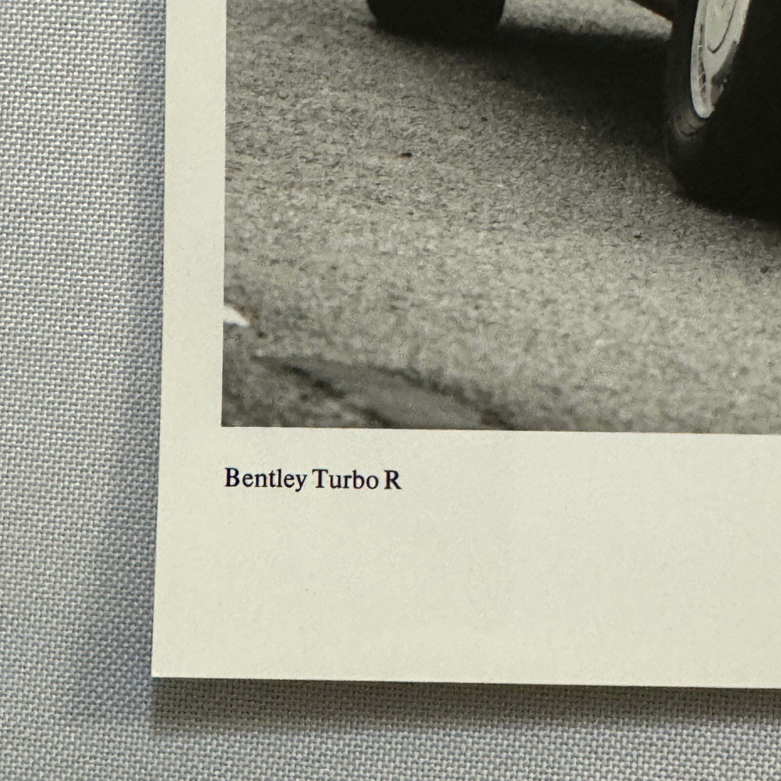 Bentley Turbo R Car Factory Press Photo Photograph Vintage