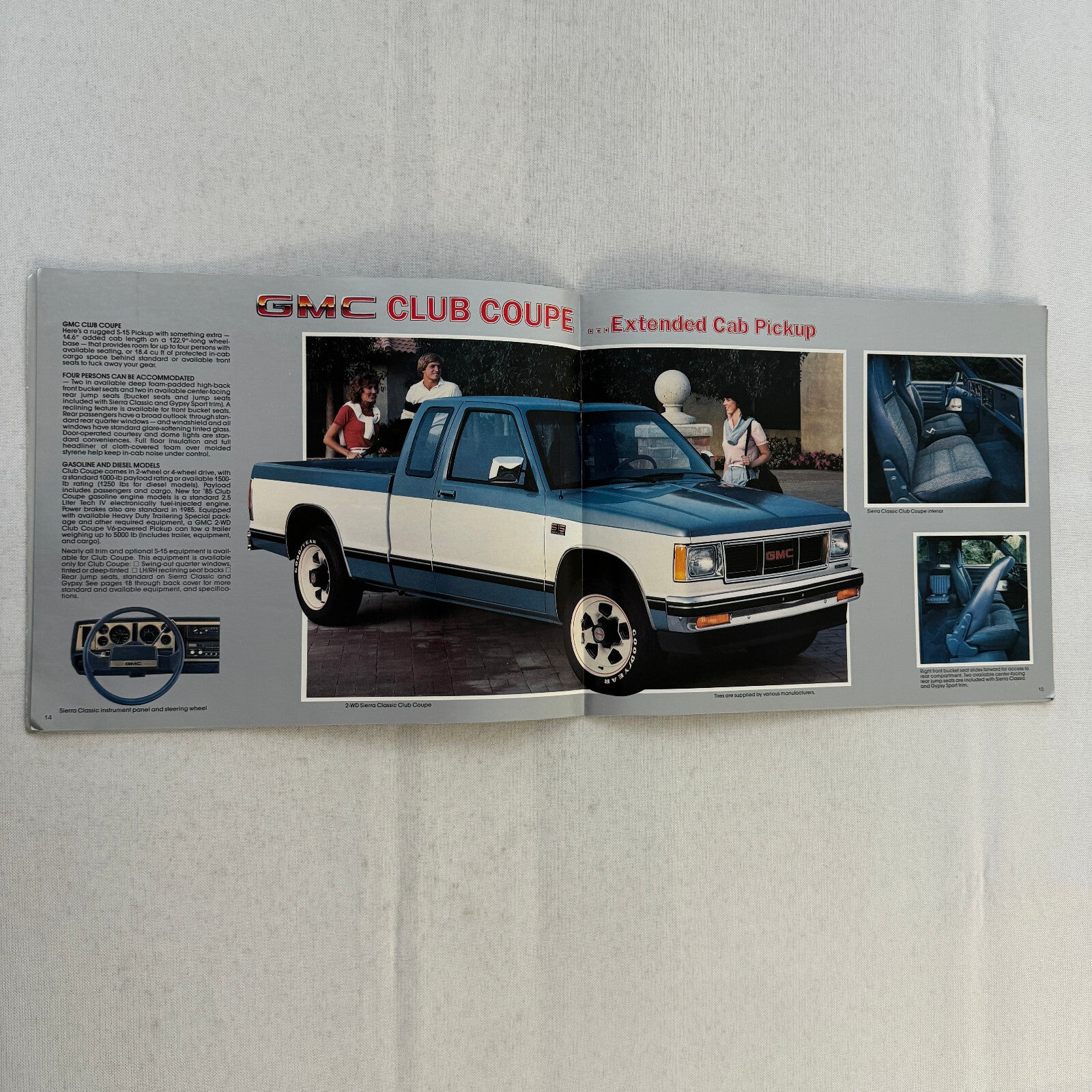 1985 GMC S-15 Pickup S15 Pickup Truck Sales Brochure Catalog Advertising