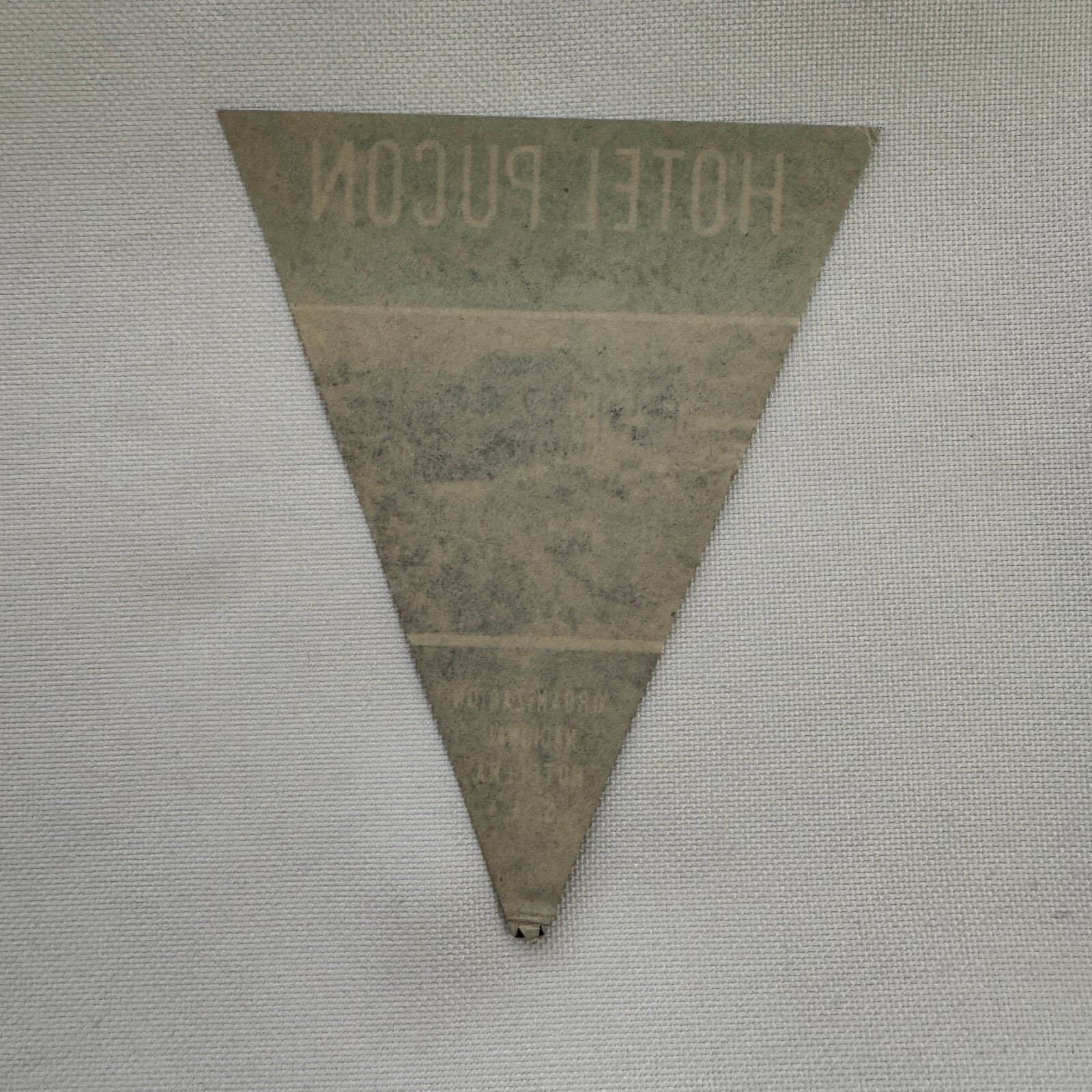 Vintage Travel Luggage Label Hotel Pucon Chile Chilean