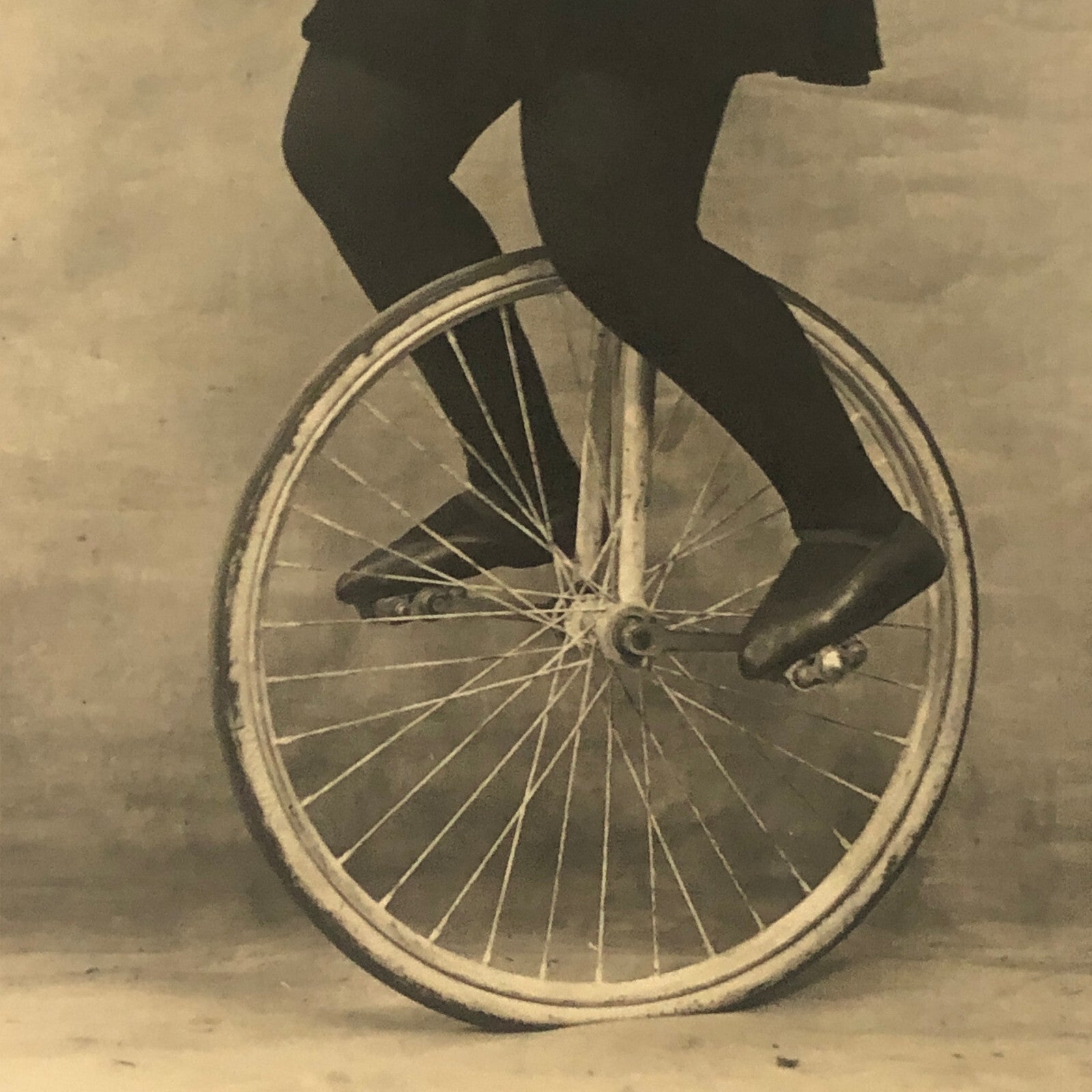 Circus Performer Photo Photograph Woman on Unicycle