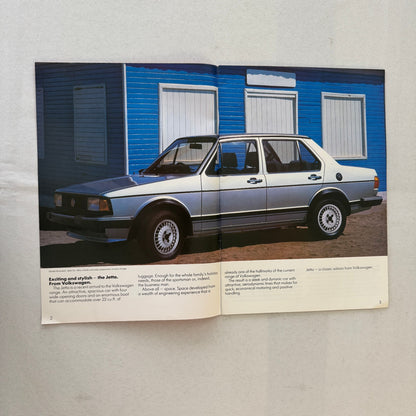 1982 Volkswagen Jetta Sales Brochure Catalog Advertising VW Jetta