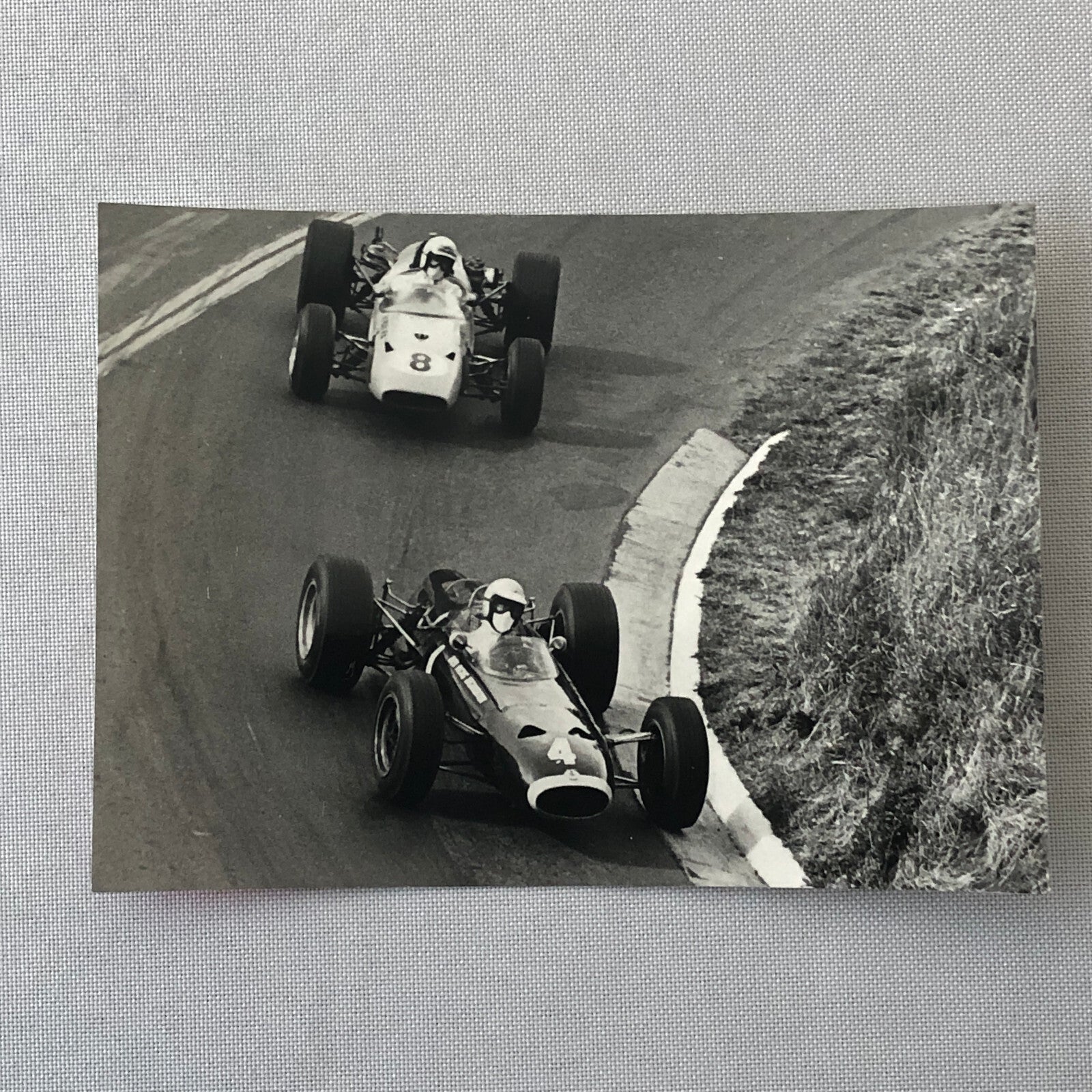 Vintage Racing Photo Photograph Chris Irwin BRM Frank Gardner 1967 Tasmania