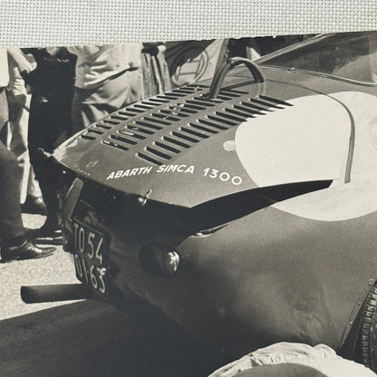 Abarth Simca 1300 Racing Car Photo Photograph Vintage Print