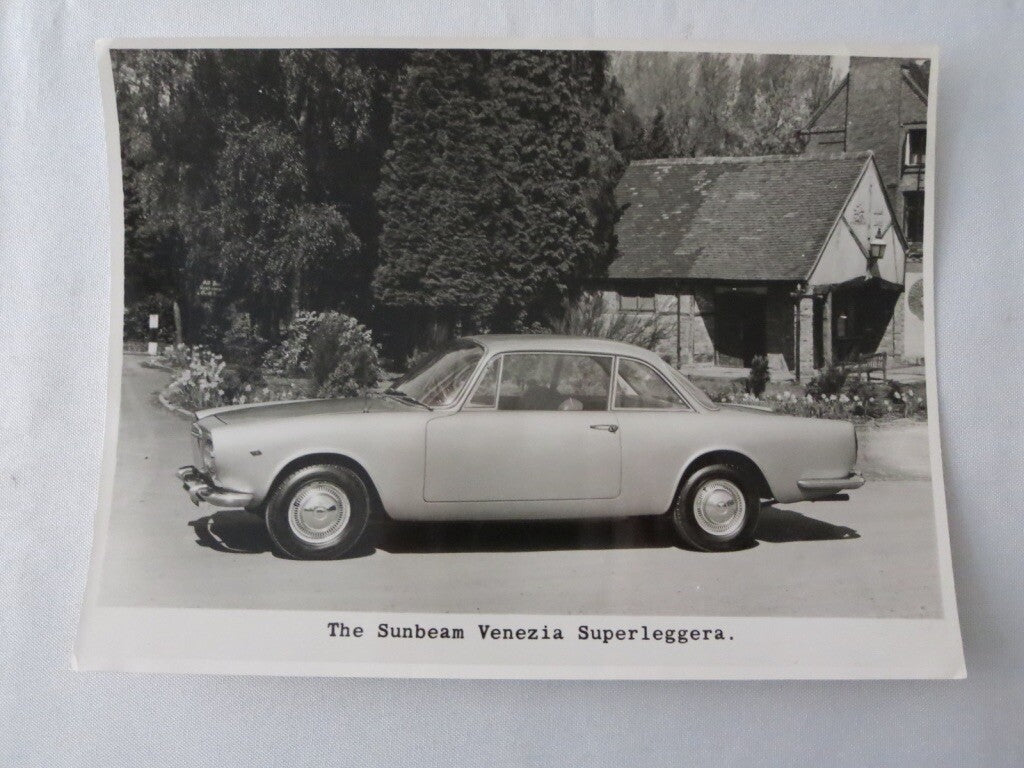 Vintage Sunbeam Venezia Superleggera Factory Press Photo Photograph Image 