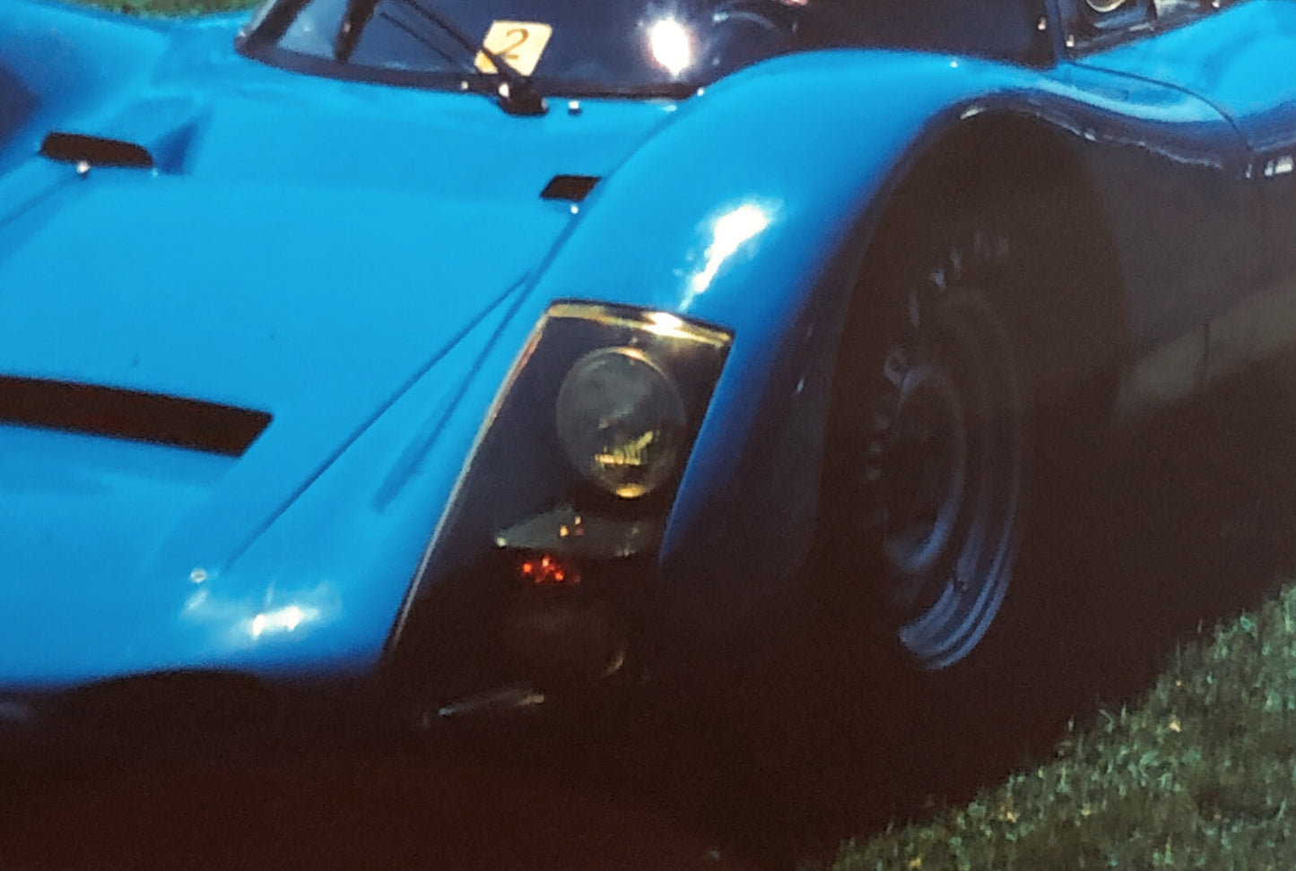 Porsche Car Show 35mm Photo Slide Vintage Racing Car