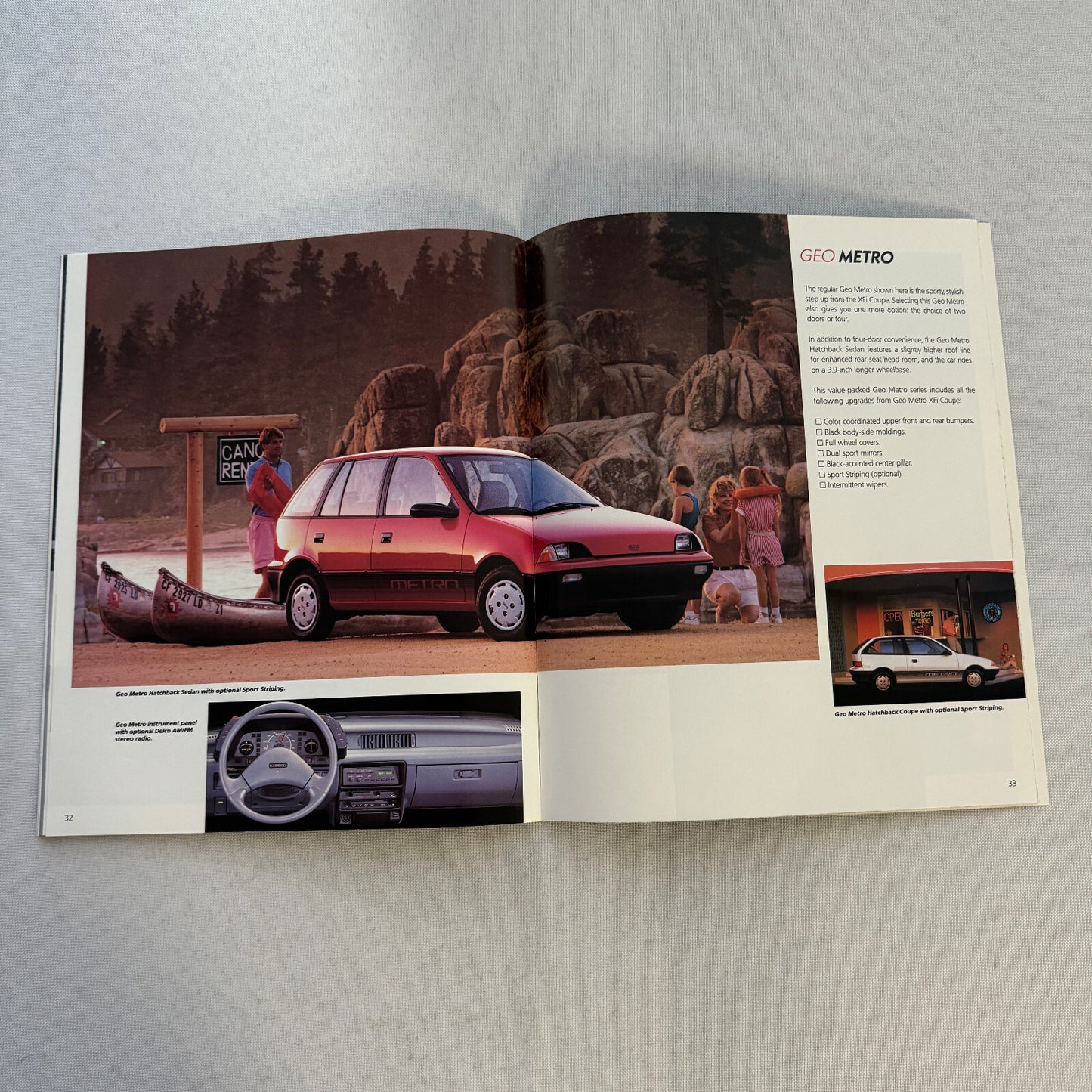 1990 Geo Car Sales Brochure Catalog Geo Metro Prizm Storm Tracker