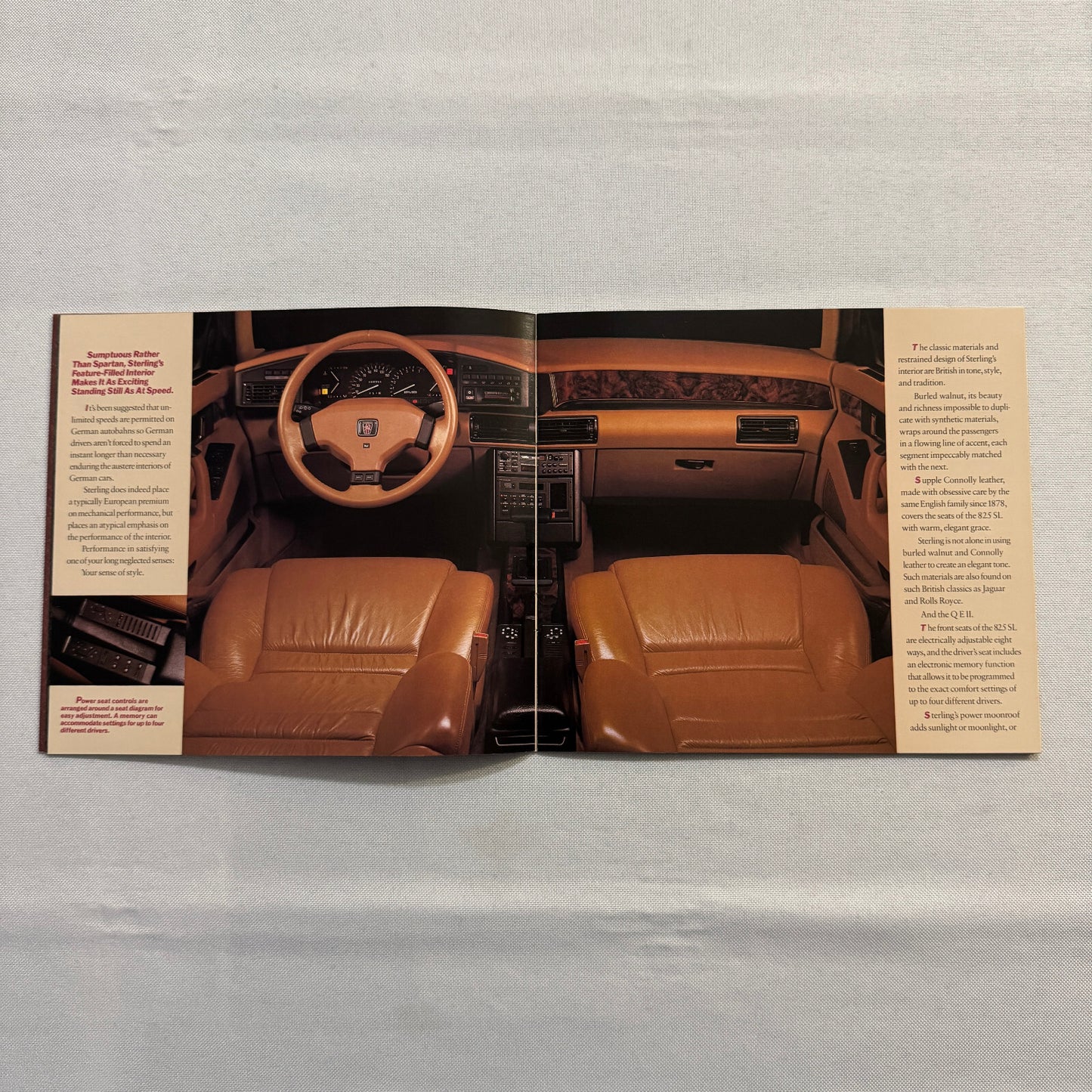 Sterling 825S and 825SL Car Sales Brochure Catalog Advertising Sterling 825 S SL