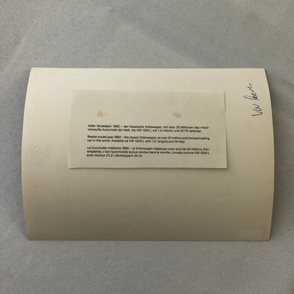 Volkswagen VW Beetle Photo Photograph Print 1982