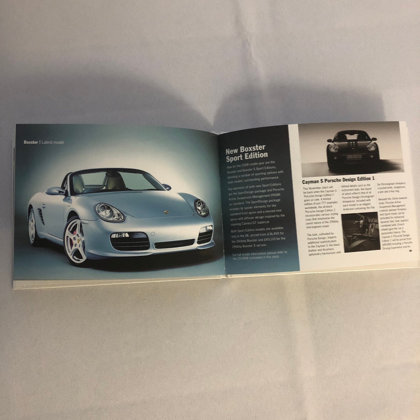 2007 Porsche Press Kit Book Brochure 911 GT2 Cayman S Boxster Sport Cayenne +