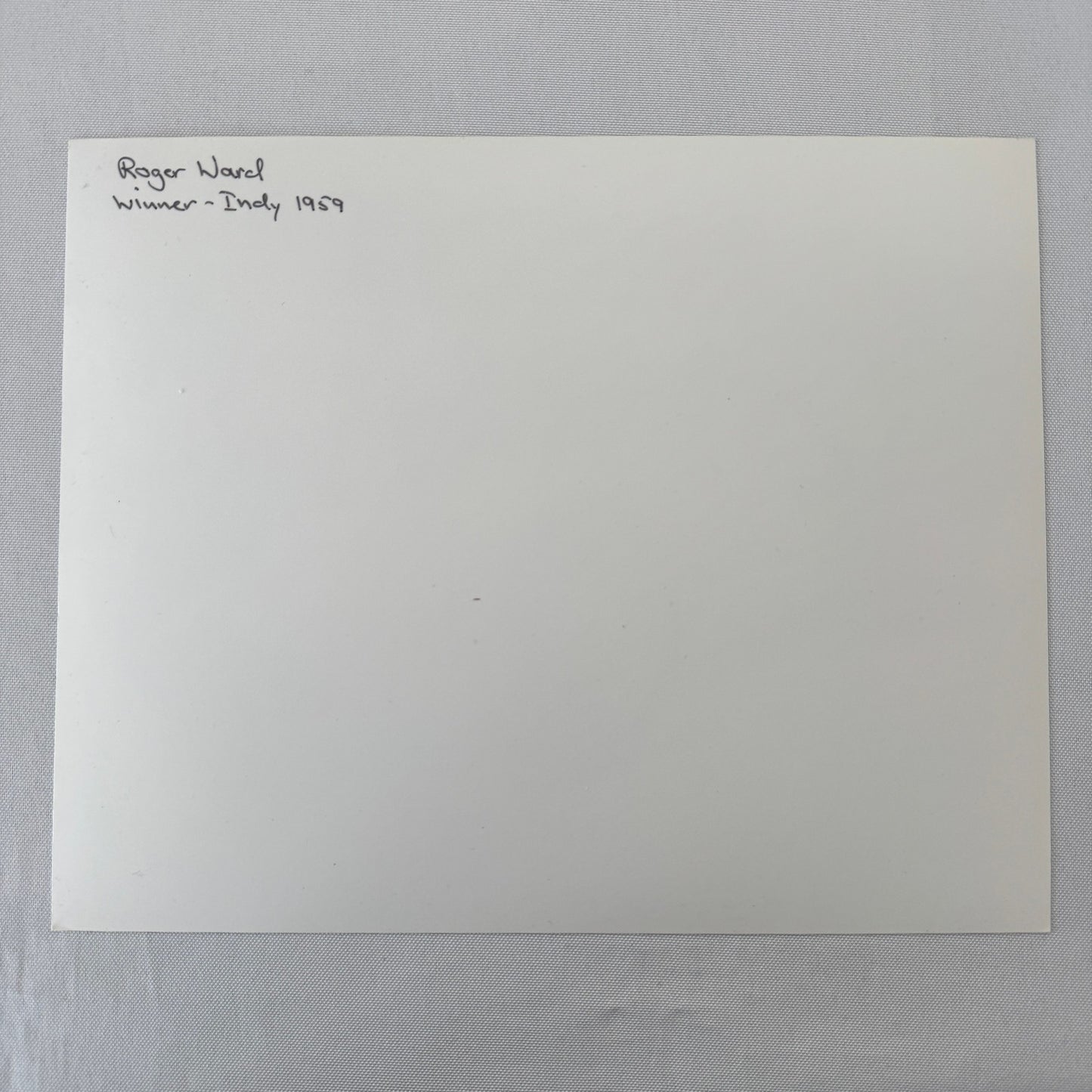 Vintage Indy Racing Photo Roger Ward 1959 Car Motorsport Modern Print