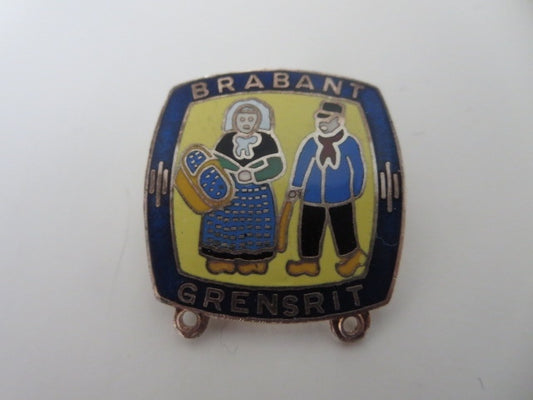 Vintage Brabant Grensrit European Car Club Rally Pin Badge 