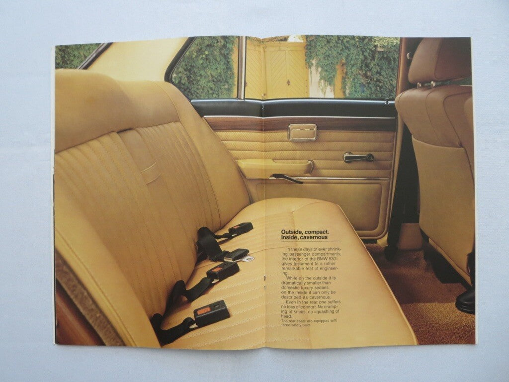 1975 BMW 530i Sales Brochure Catalog Advertising 5 Series 530 i