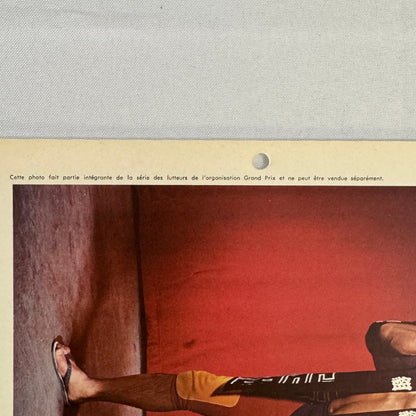 Vintage Wrestling Print Insert Tokio Joe Tokyo Joe Quebec French 1973