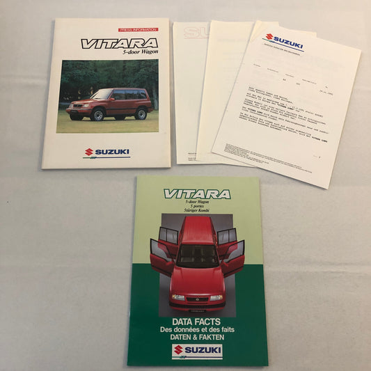 Suzuki Vitara 5-Door Wagon Press Kit Brochure Catalog 1991