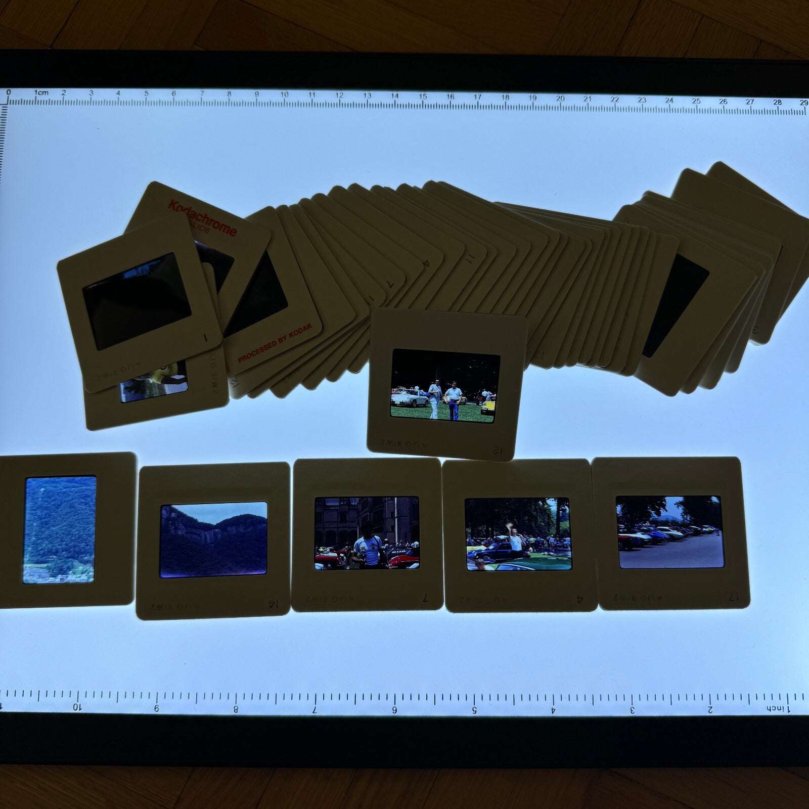 35mm Photo Slide Lot 40+ Porsche Cars Autocross Car Show People Landscape +