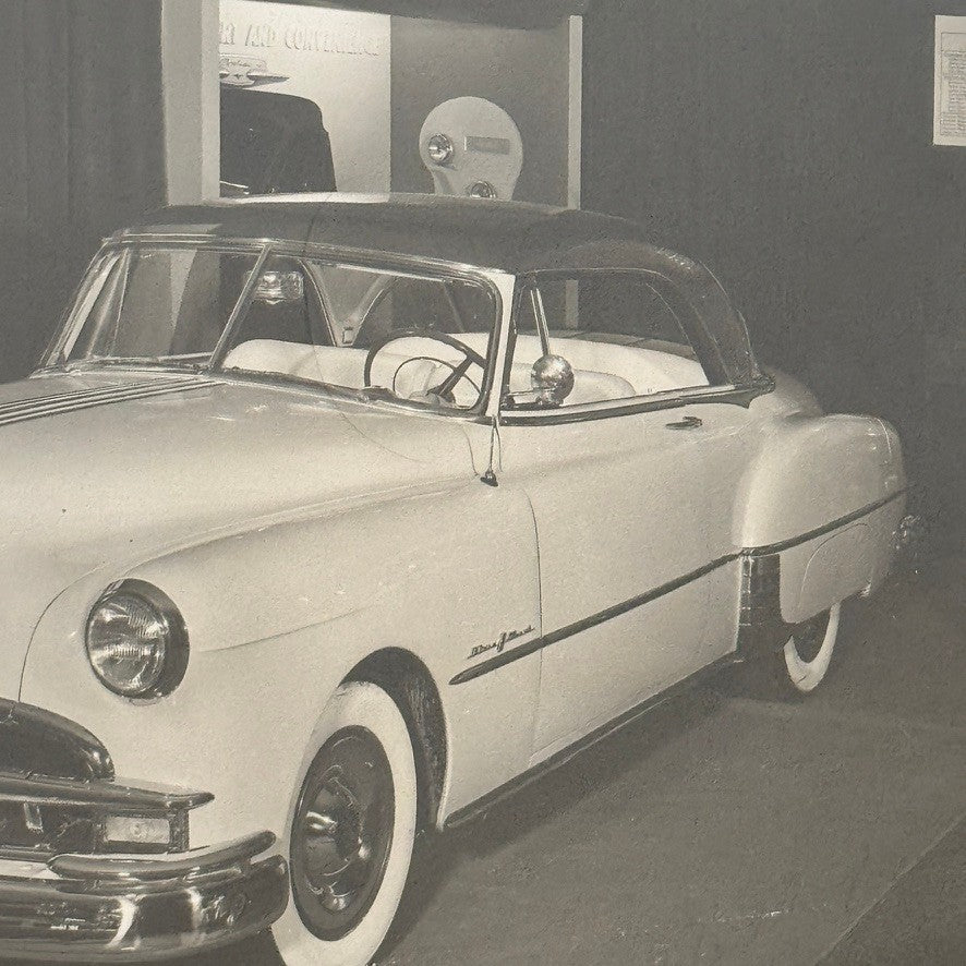 Vintage Pontiac Factory Press Photo Photograph Car Dealership Print