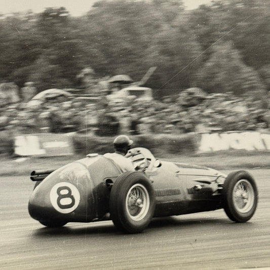 Vintage Racing Photo Photograph 1954 British Grand Prix Maserati 250F Wharton