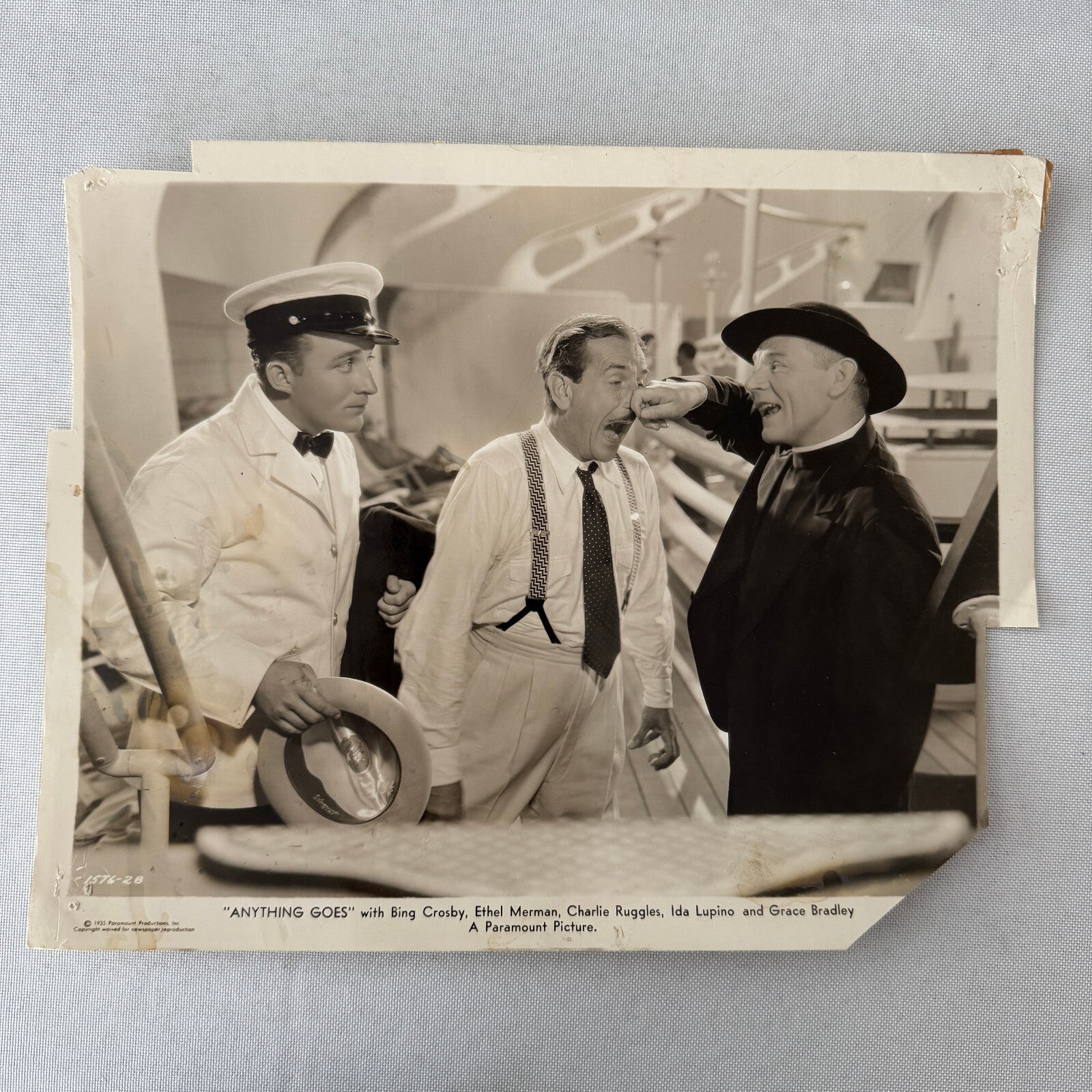 Vintage Movie Film Press Photo Photograph Anything Goes 1935 Bing Crosby