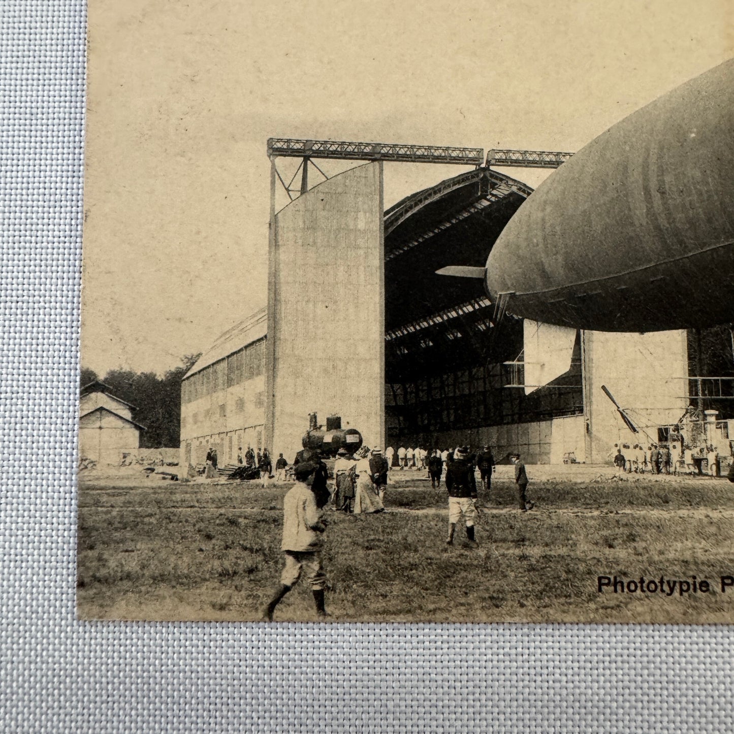 Vintage Zeppelin Airship Dirigible Postcard Post Card French Captaine Ferber