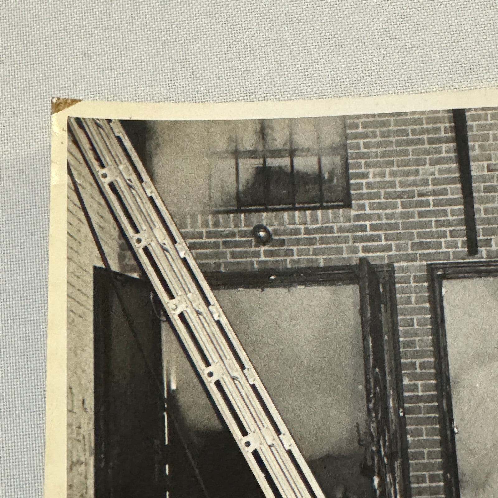 Firefighting Fire Fighter Fire Photo Photograph Print Vintage