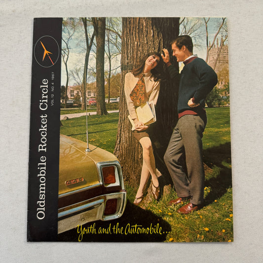 1967 Oldsmobile Rocket Circle Brochure Factory Magazine Delta 88 Youth Fashion +