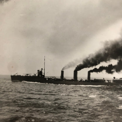 Early Military Navy Ship Boat WW1 World War 1 Glass Plate Lantern Slide