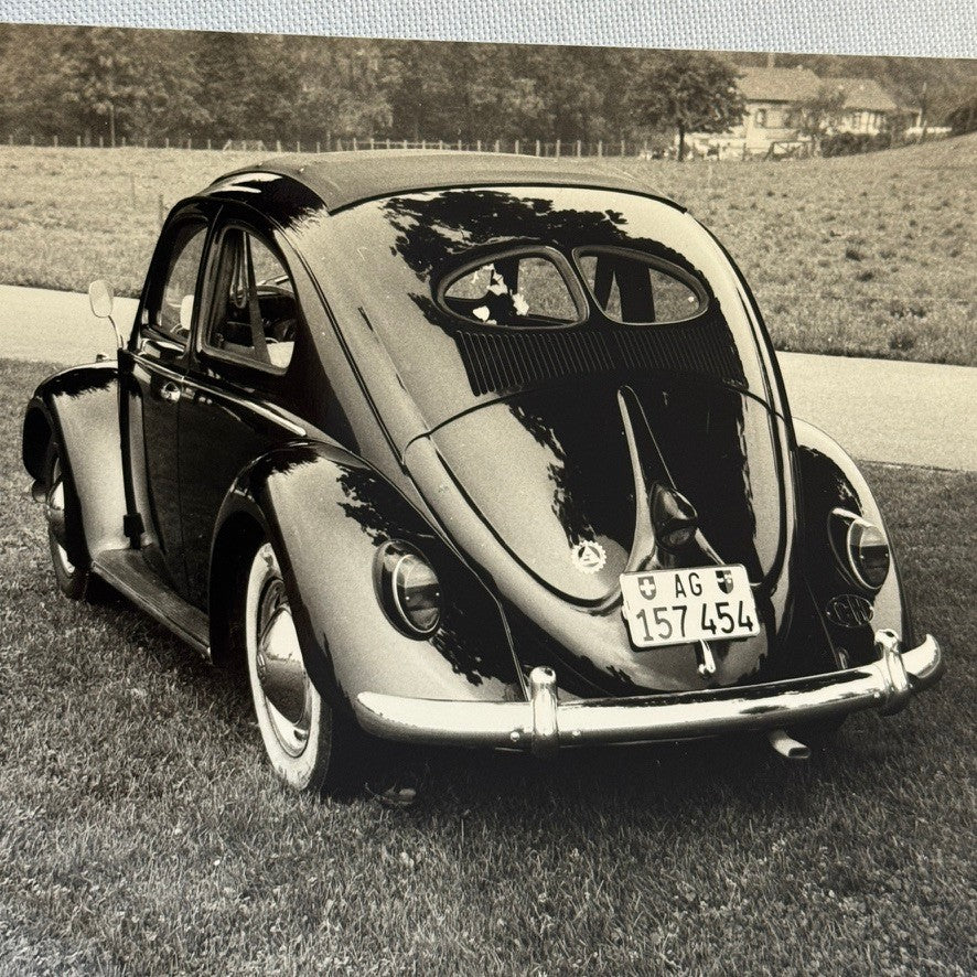 Vintage Volkswagen Beetle Car Photo Photograph Print German