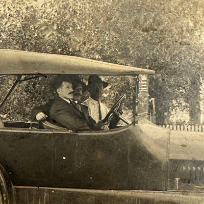 Antique Car Automobile Men Real Photo Postcard RPPC Photograph