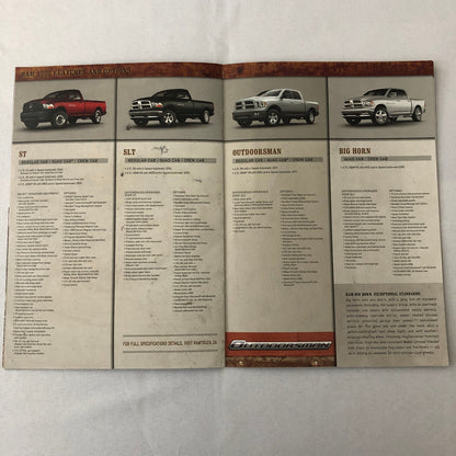 2012 Dodge Ram Pickup Truck Sales Brochure Catalog Big Horn Outdoorsman Laramie 