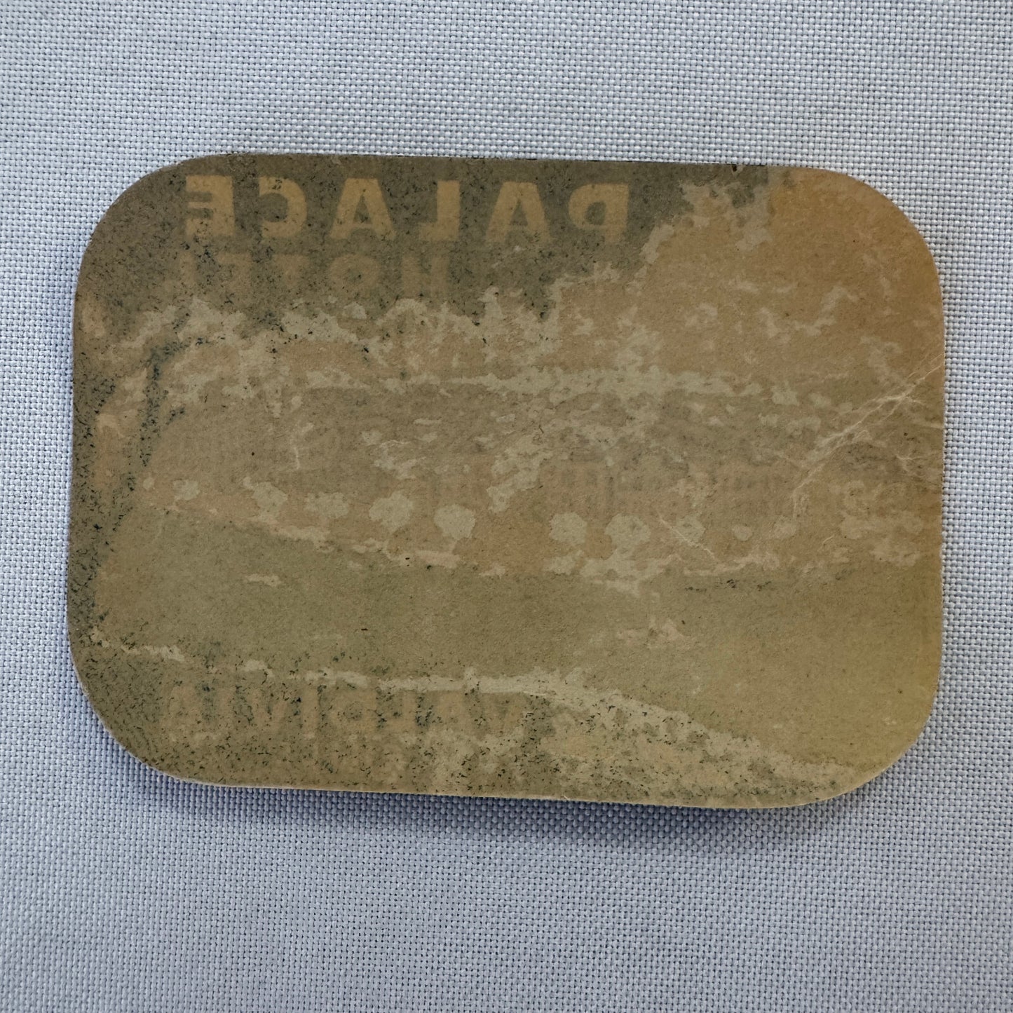 Vintage Hotel Travel Luggage Label Valdivia Chile Palace Hotel Chilean