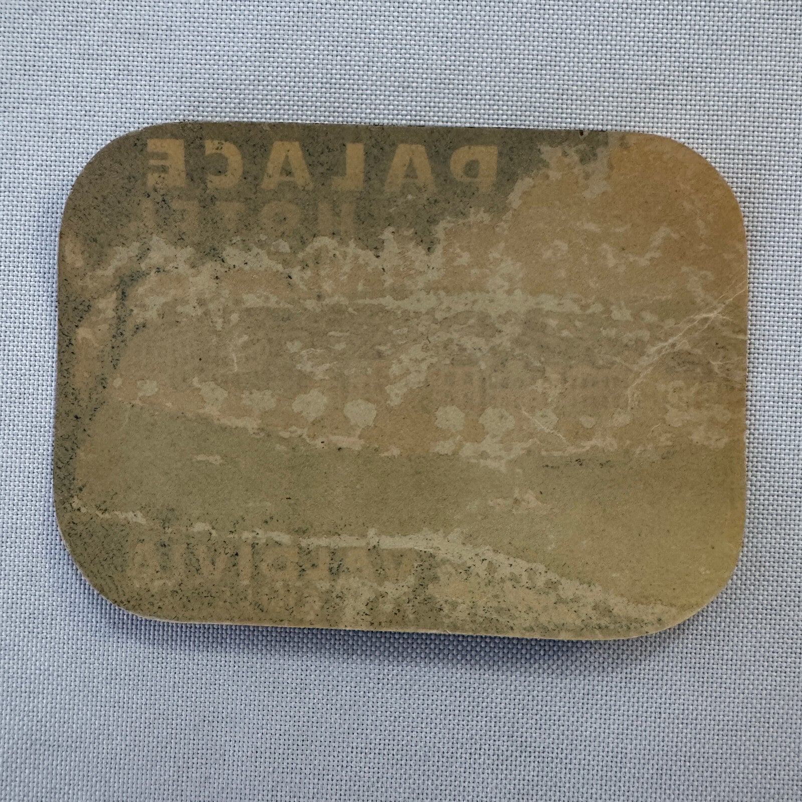 Vintage Hotel Travel Luggage Label Valdivia Chile Palace Hotel Chilean