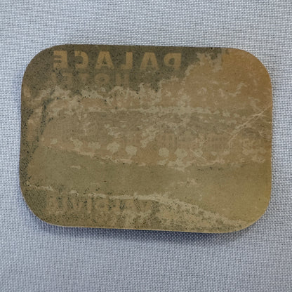 Vintage Hotel Travel Luggage Label Valdivia Chile Palace Hotel Chilean