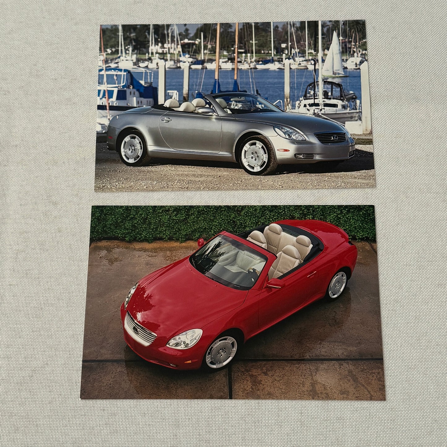 2001 Lexus Toyota Press Kit German Language SC430 Avensis Brochure