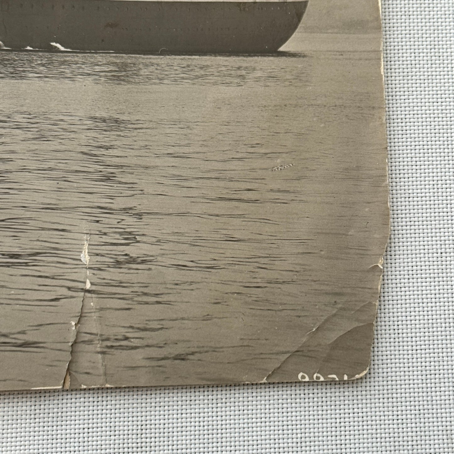 Vintage Ship Boat Photo Photograph Print Unidentified Vessel