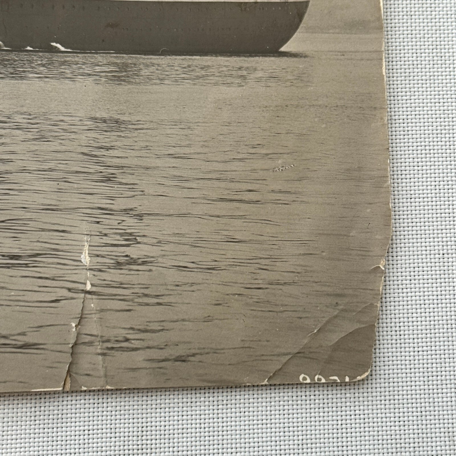 Vintage Ship Boat Photo Photograph Print Unidentified Vessel