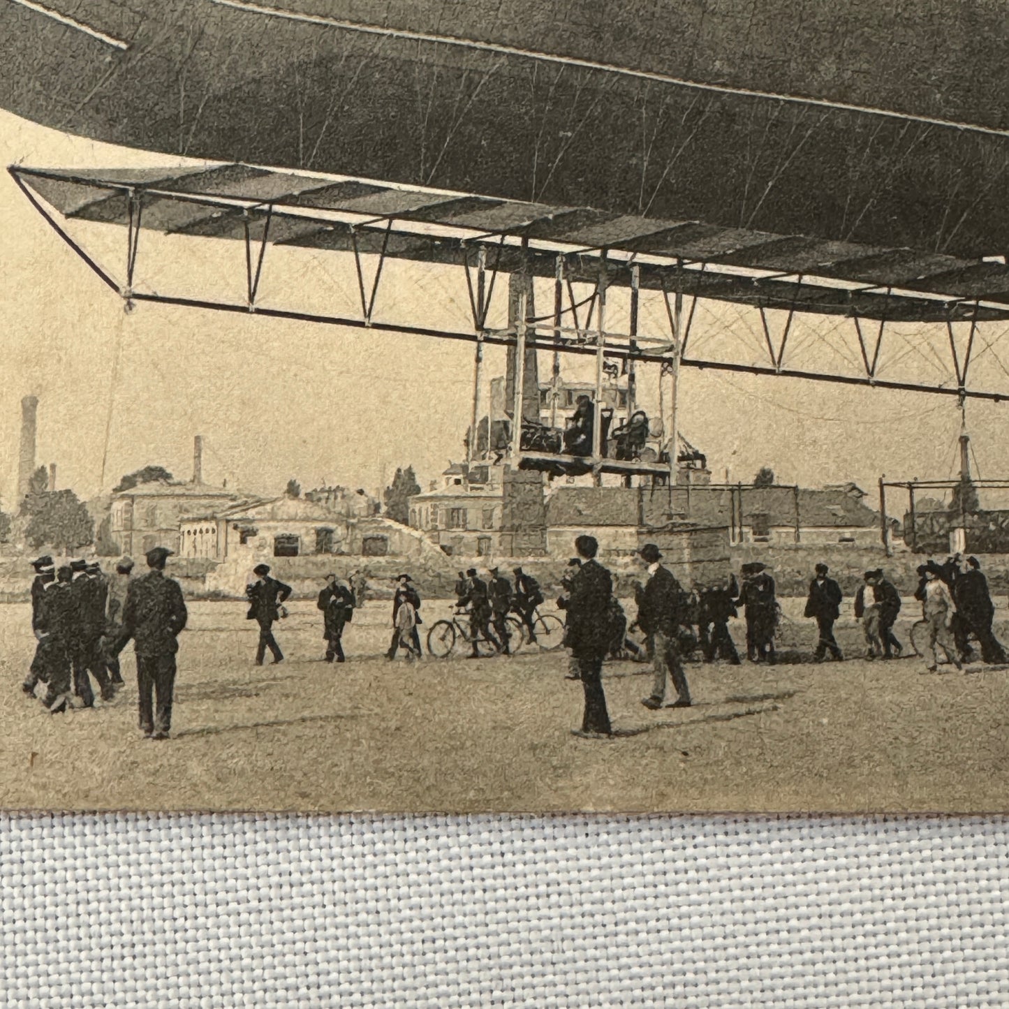 Vintage Airship Dirigible Zeppelin Postcard Post Card French 1908