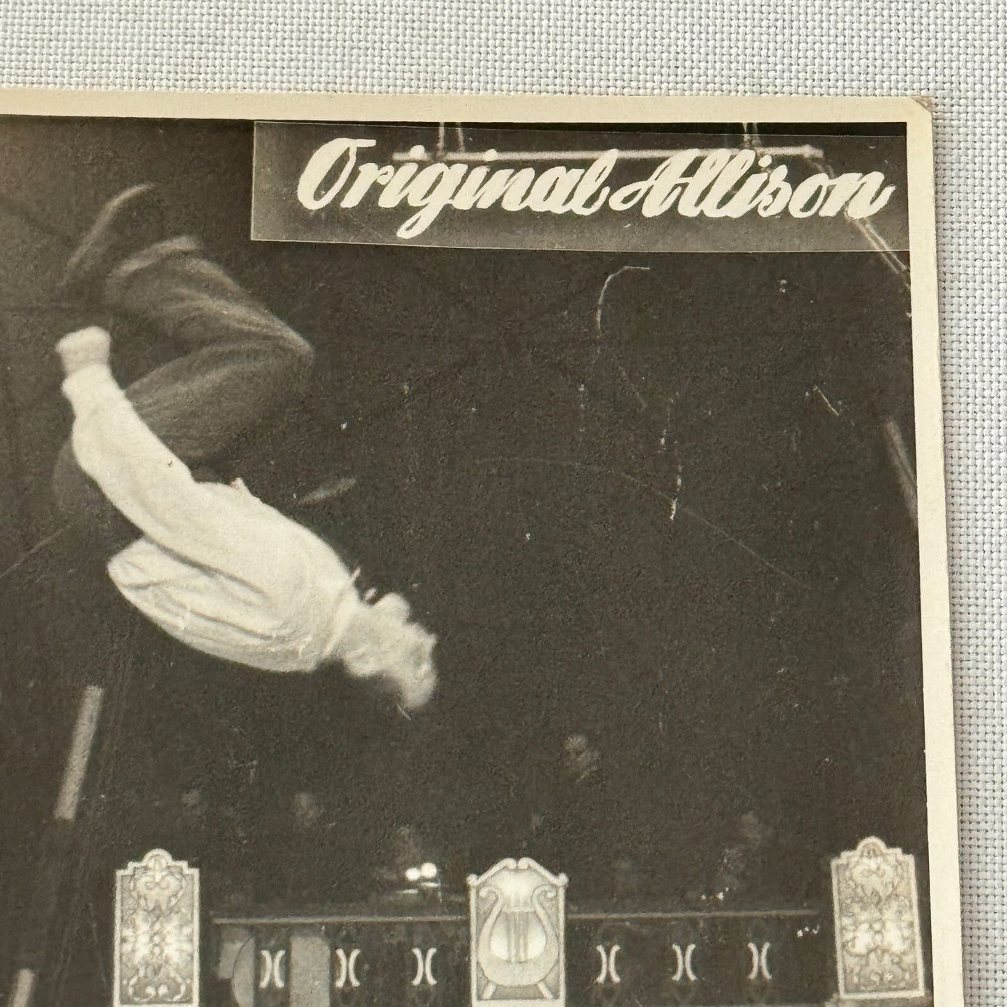 Vintage Circus Acrobat Tumbling Act Photo Photograph Original Allison Berlin