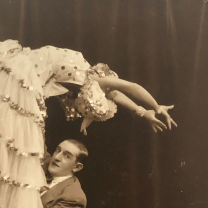 Circus Performer Acrobat Act in Costume Dance Vintage Photo Photograph