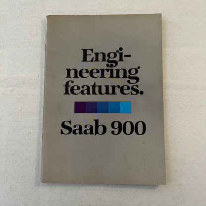 Saab 900 Engineering Features Book Brochure 1979 Saab 900 Turbo GLi EMS GLE