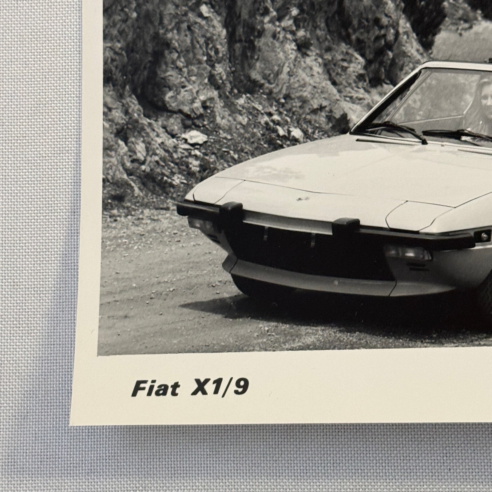 Fiat X1/9 Sports Car Factory Press Photo Photograph Print Vintage Fiat X19