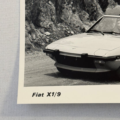 Fiat X1/9 Sports Car Factory Press Photo Photograph Print Vintage Fiat X19