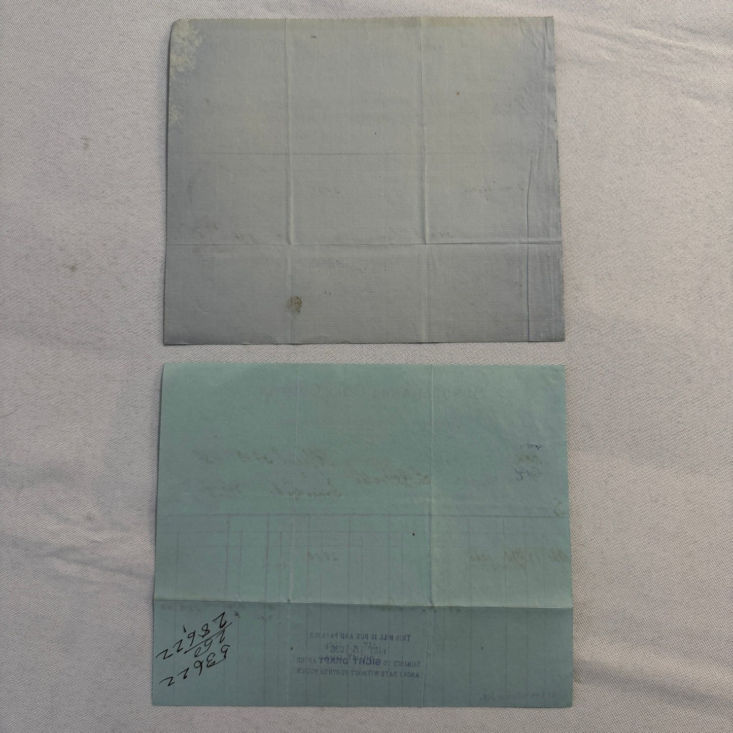 1908 Susquehanna Coal Company Invoice Receipt Document Lot 6x Erie Pennsylvania