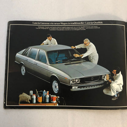 Lancia Gamma Berlina Car Sales Brochure Catalog GERMAN TEXT