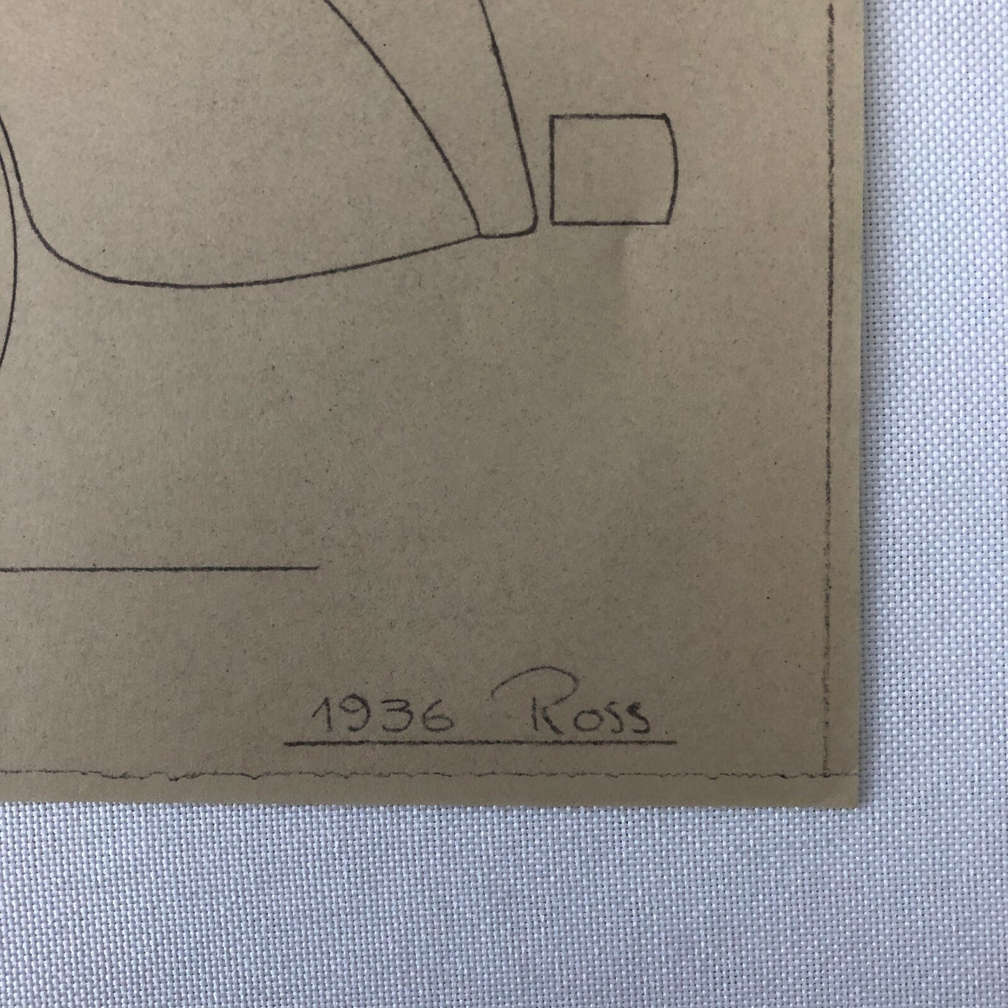 1936 Coachbuilder Car Design Blueprint Rendering Blue Print Coupe Cabriolet 